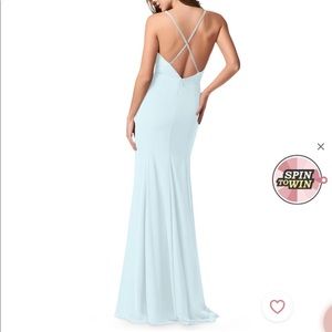 Azazie Nile Dress Custom Size 2-4 color Mist